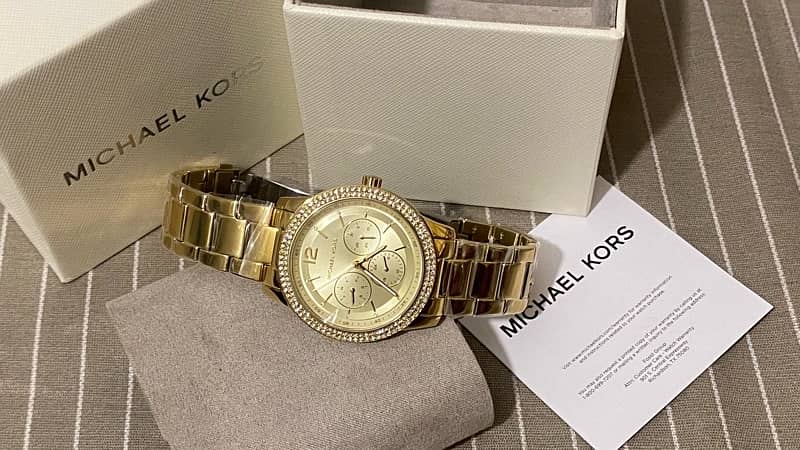 Michael Kors Women watch, original ladies watch, gold watch, mk watch 8