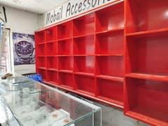 rack and counter for mobile shop