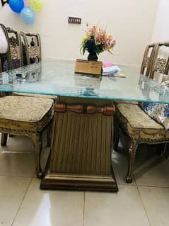 chinoti design 6 chair dining table set for sale