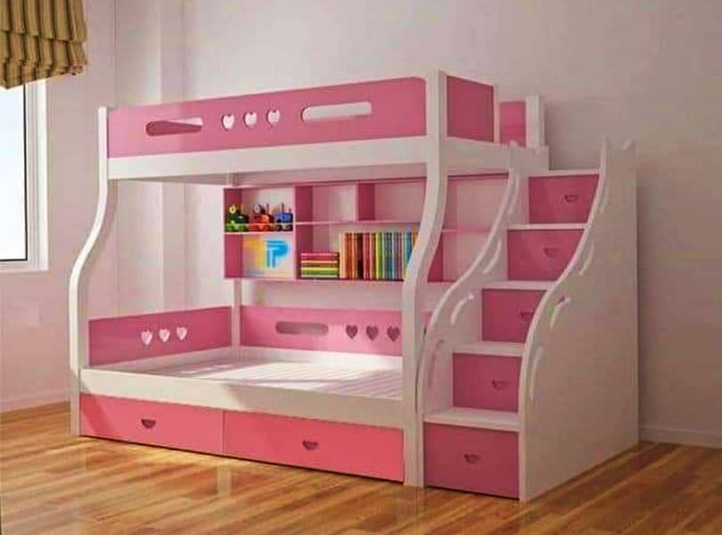 Bunk bed | Kid wooden bunker bed | Baby bed | Double bed | Triple bed 6