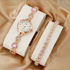 Ladies Luxury Watch With Bracelet 0