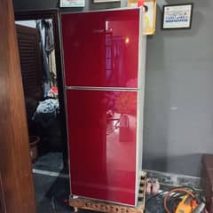 Haier refrigerator red colour full size