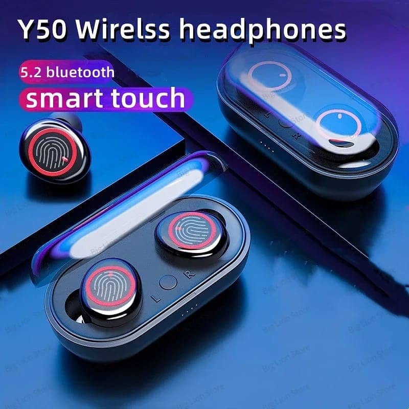 Y50 New Wireless Bluetooth Earphones. Deliever all over Pakistan 1