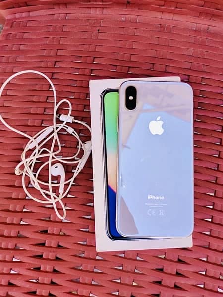 iPhone X 64gb PTA Approved with Box and original HandsFree IMEI Match 2
