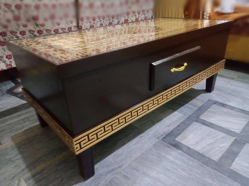 Center Mirror Table New With Side Daraz 0