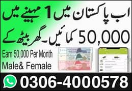 Online jobs are available for males and females 0