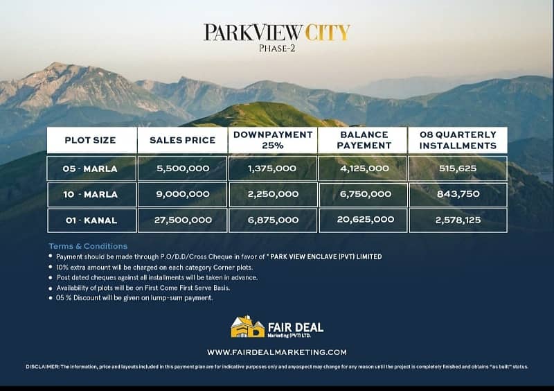 Park View Phase 2 Pre Launch Booking 2