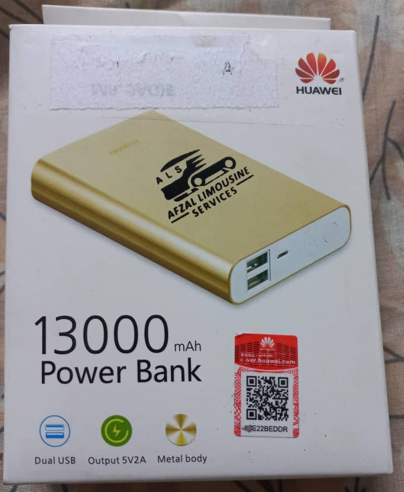 Huawei AP007 Gold Color 13000mah Power Bank 0