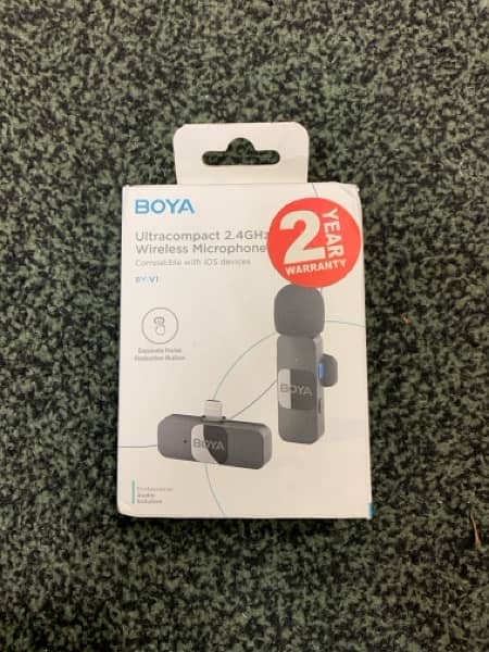 Boya V1 Wireless Mic with Noise Cancellation (For iPhone) 5