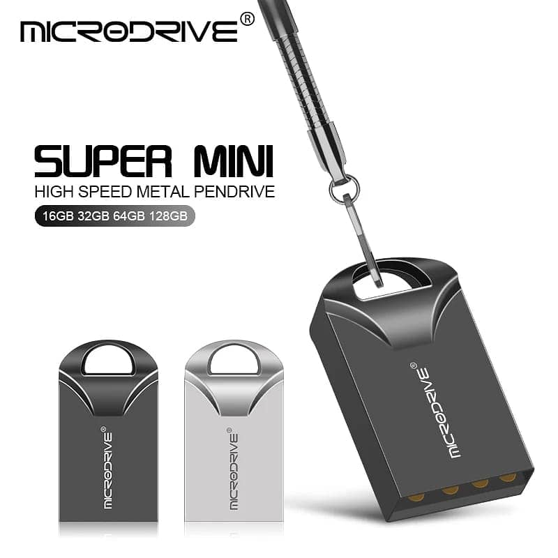 Super Mini Metal USB Flash Drive 32 GB USB 3.0 with Key Chain Pendrive 0