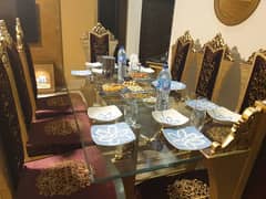 Dinning table with 8 chairs