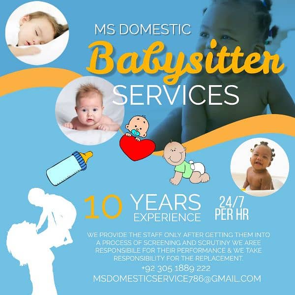 Babysitter Available, Nanny, House Helper, HouseMaid Domestic Staff 0