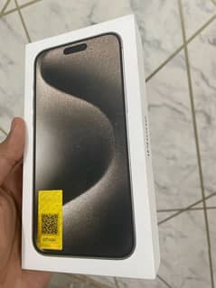 iPhone15 pro max 256 box pack PTA approved