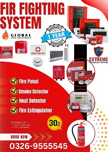 Electric Fence system / wall security / Fire alarm system /CCTV camera 1