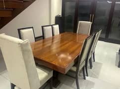 BRAND NEW SHEESHAM SOLID WOOD 8 CHAIR MASTER DINING TABLE 0