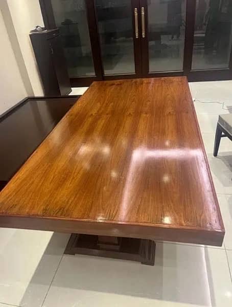BRAND NEW SHEESHAM SOLID WOOD 8 CHAIR MASTER DINING TABLE 4