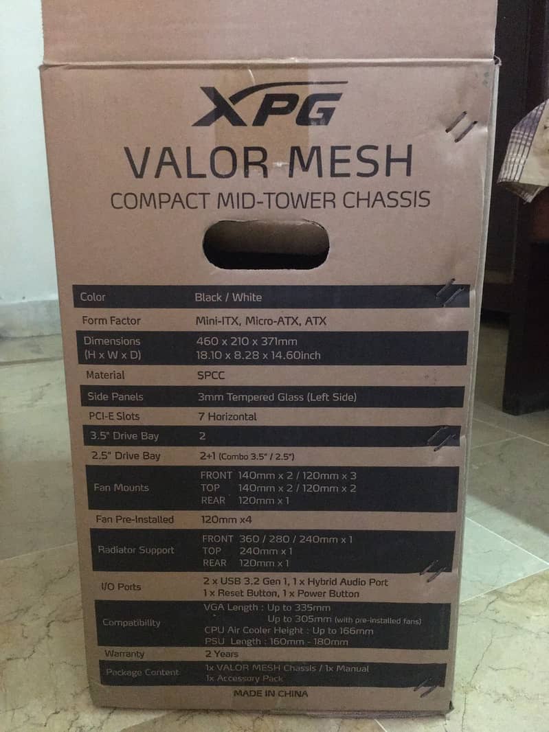 XPG VALOR MESH Mid Tower Gaming Case Black 2