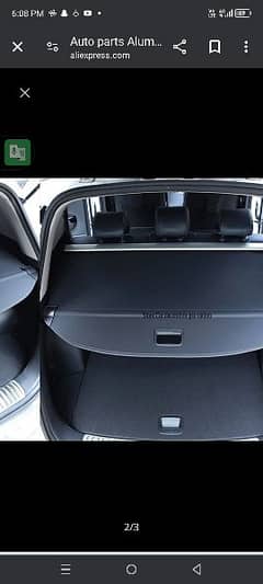 Sportage trunk security cover shade