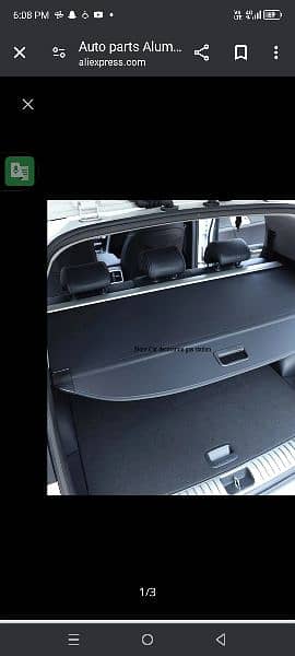Sportage trunk security cover shade 1