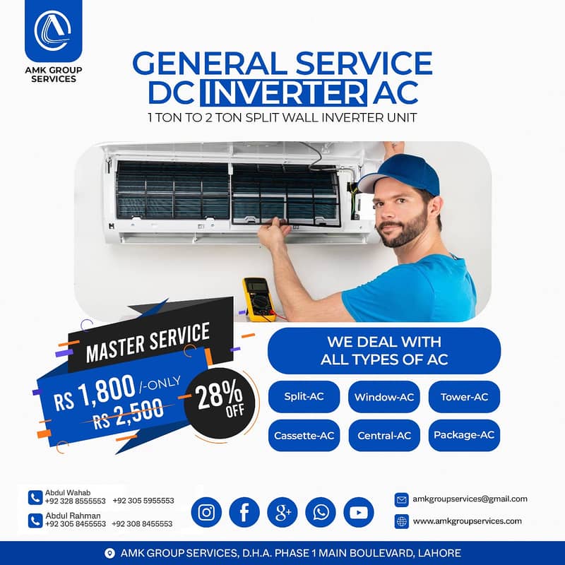 Ac Service on in 1500 & Gas Charge | Ac Maintenance/AC Installation 17