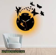wall clock with light