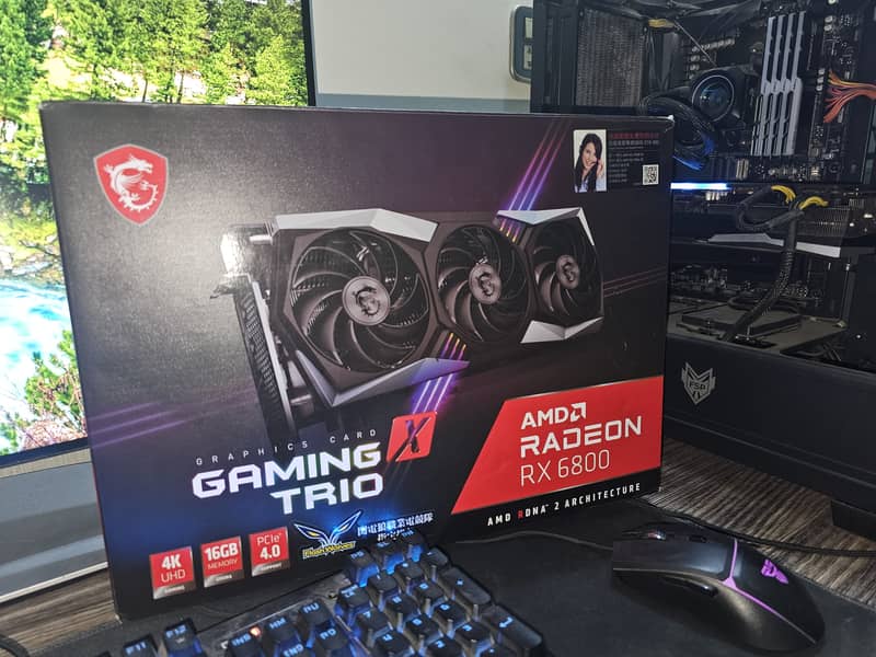 MSI Gaming X Trio AMD RX 6800 16GB 3 Fans Graphics Card 0