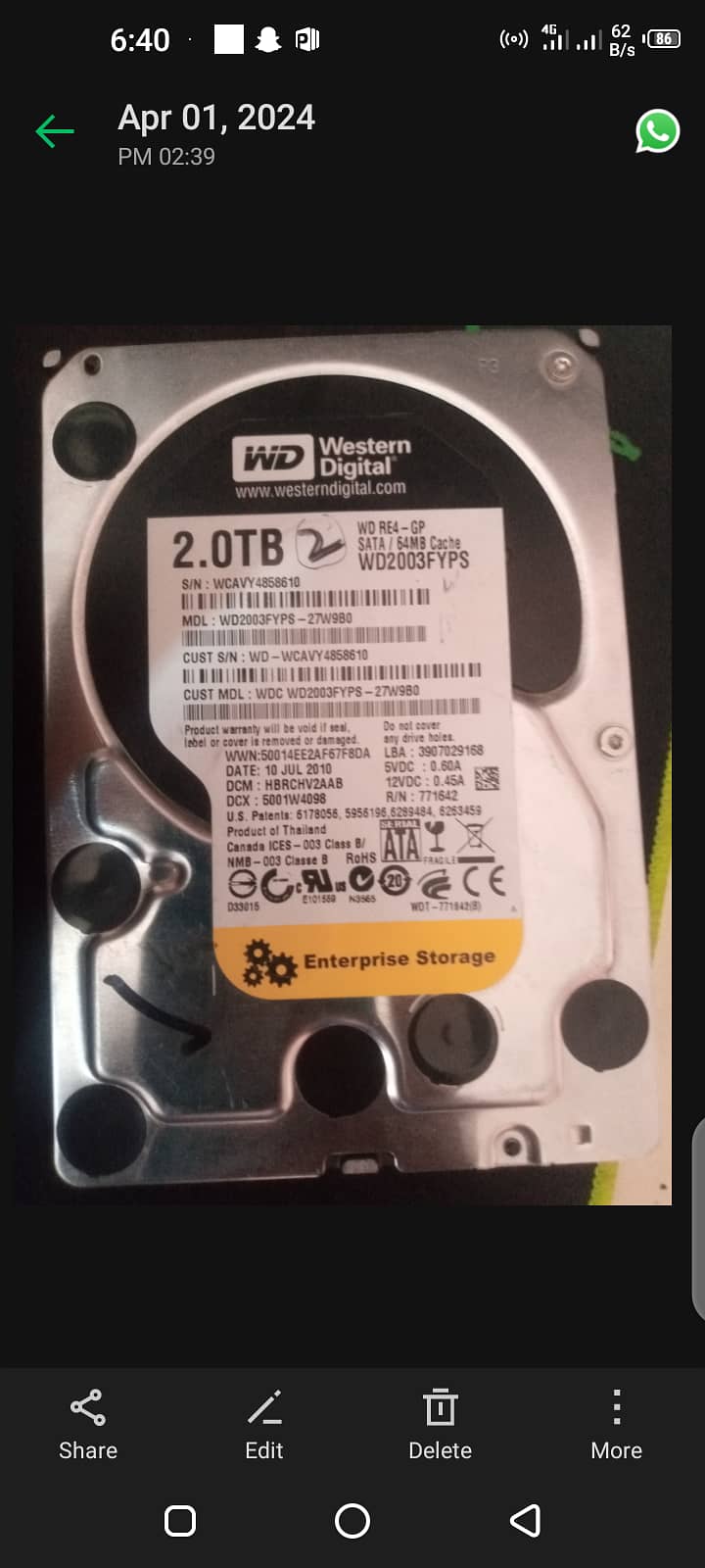 Hard drive 2TB / 2TB hdd / HDD 1