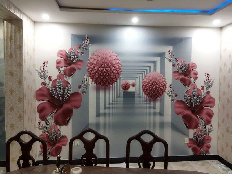 decorate your walls with beautiful 3D wallpapers 12