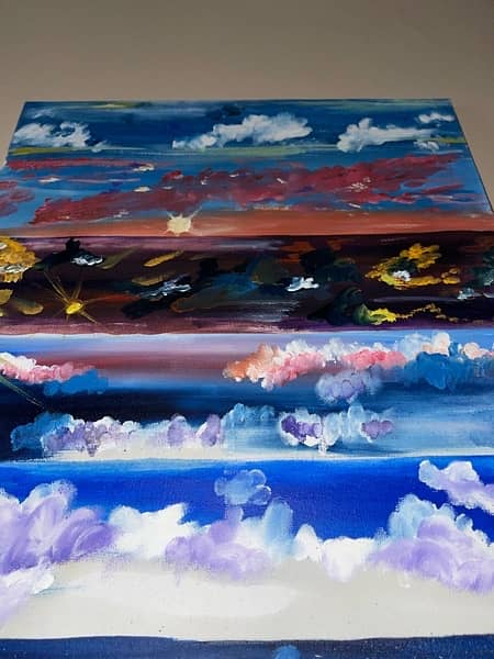 Multiple Skies canvas painting 3