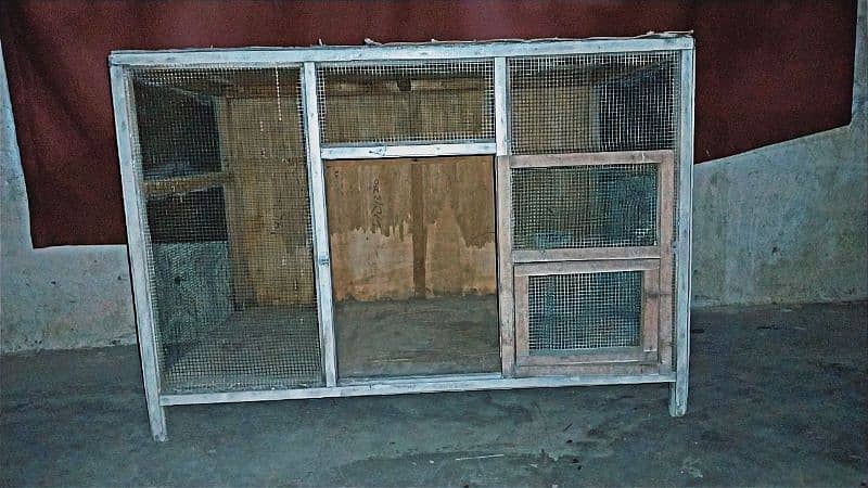 used wooden large cage for kabootar and hens 2