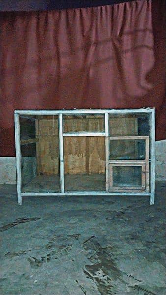 used wooden large cage for kabootar and hens 3