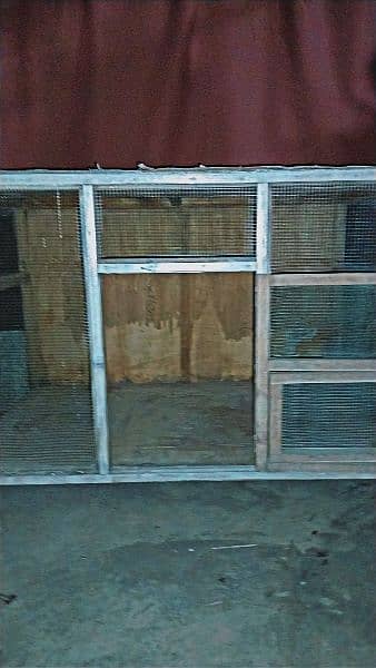 used wooden large cage for kabootar and hens 16