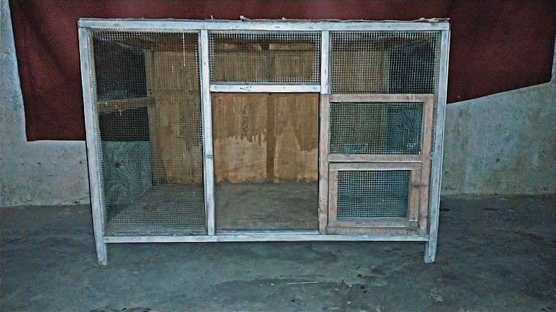 used wooden large cage for kabootar and hens 19
