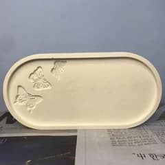decoration tray for room decorations and washroom