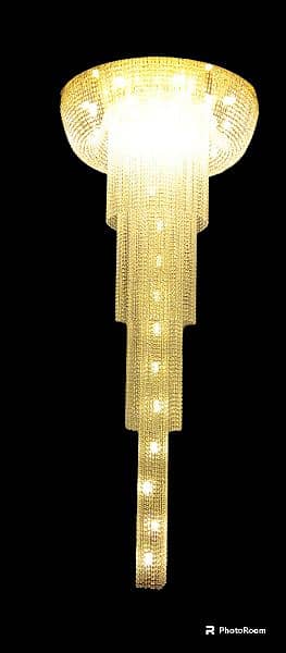 Fanoos crystal chandelier k9 jhummar hanging lights lamps lobby 5