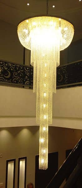 Fanoos crystal chandelier k9 jhummar hanging lights lamps lobby 6