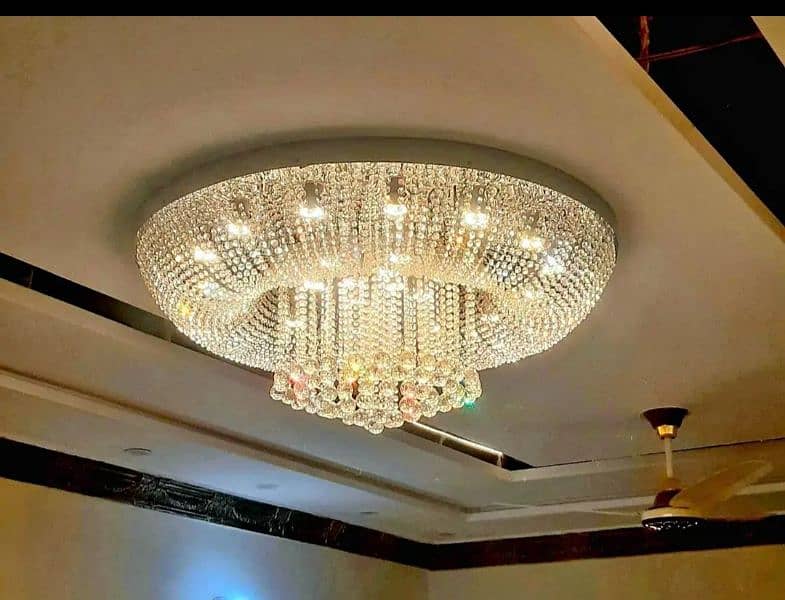 Fanoos crystal chandelier k9 jhummar hanging lights lamps lobby 10
