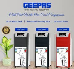 Geepas Portable Automatic Air Cooler Model GAC 9442/43/44 Available