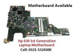 Hp 630 1st Generation Laptop Motherboard