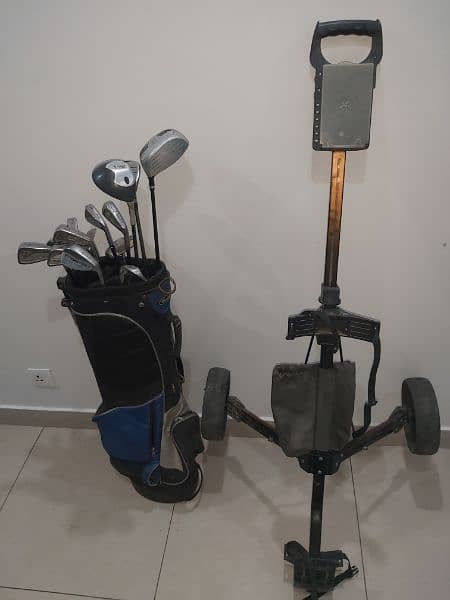 Complete Golf Set with Jacket & Trolley 1