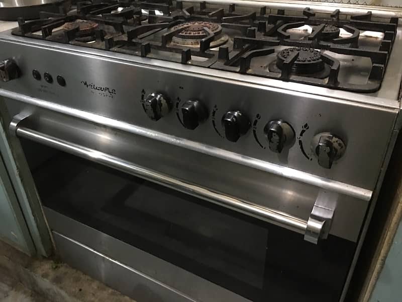 Gas Cooker Oven Grill with 5 Burners + Good Used Conditio 1