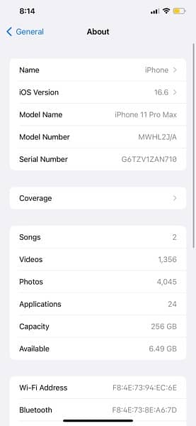 I phone 11 Pro mix 256Gb Pta aproved 2