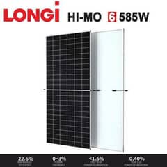 Longi 585w HiMo6 X6 Explorer Series Panels - Original Company Imported