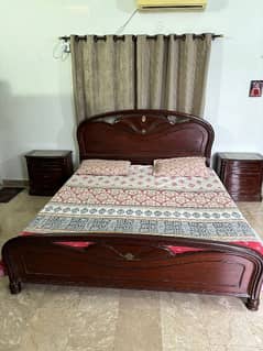 Original Sheesham Bedroom Set With Mattress.
