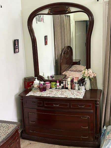 Original Sheesham Bedroom Set With Mattress. 3