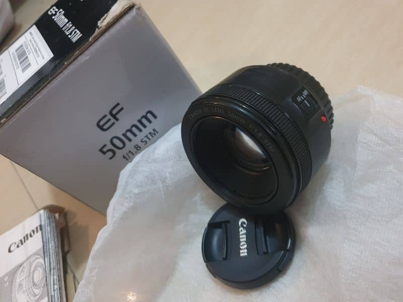 brand new 50mm STM lens Canon camera DSLR LENS 3