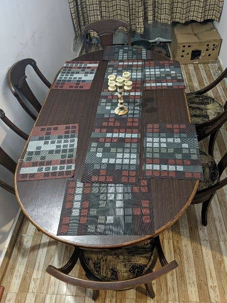 Sheesham Wood Dining Table with 6 Chairs: Great Price! 3