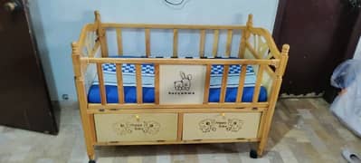 Baby Wooden Cot Available Just Like New Bought From Bacha Party