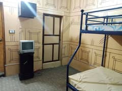 a furnished room with washroom available for rent 0