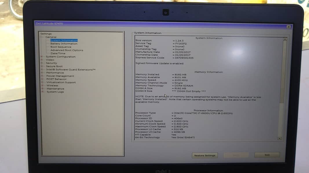 Dell Latitude E7470 (Intel Core i7-6th Gen) Bussines Laptop 6